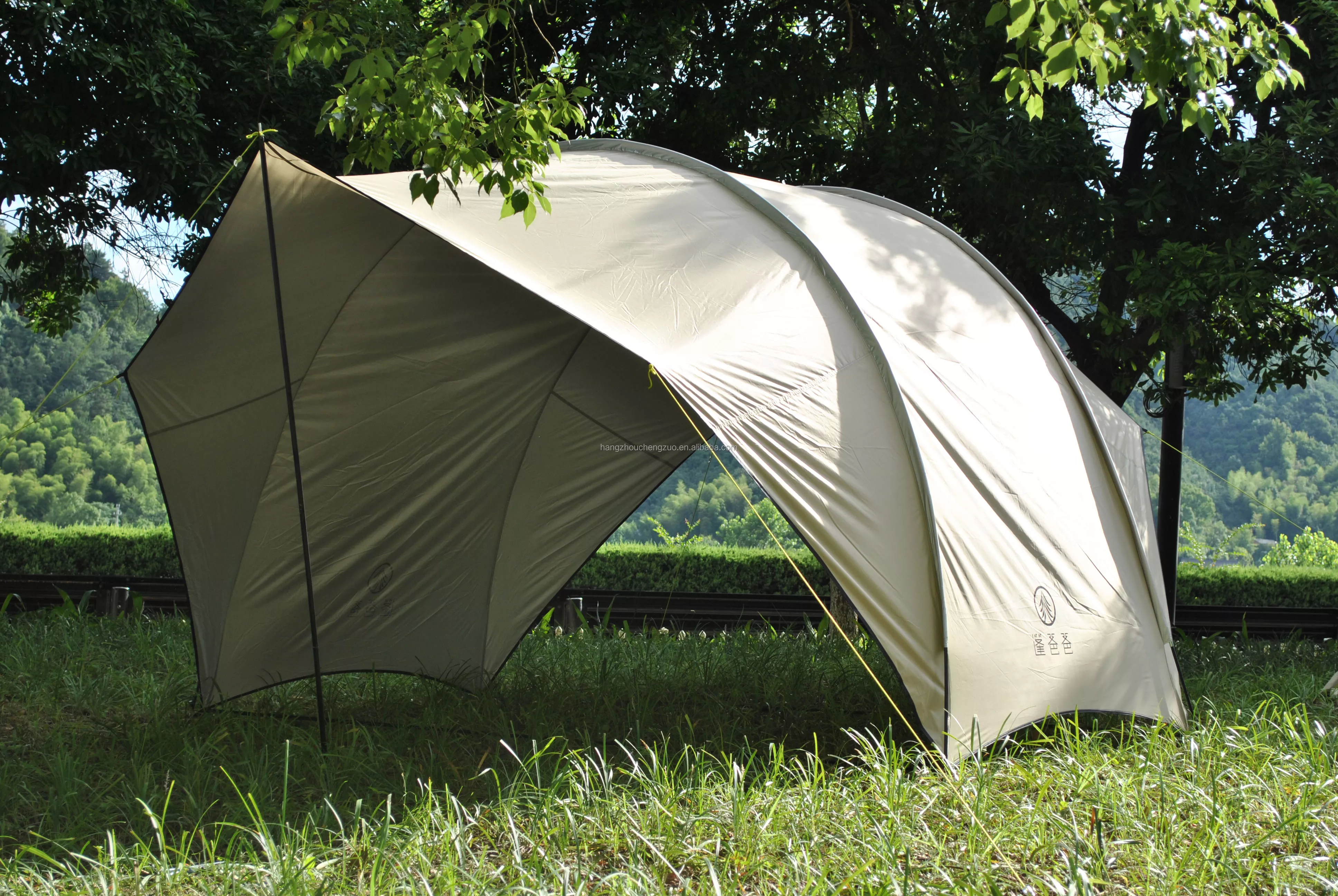 Cheap Goat Tents CZX 630 Camping Tent Portable Waterproof khaki Eggshell Canopy,Camping Shelter Lightweight Sunshade for Snow Camping Outdoor   